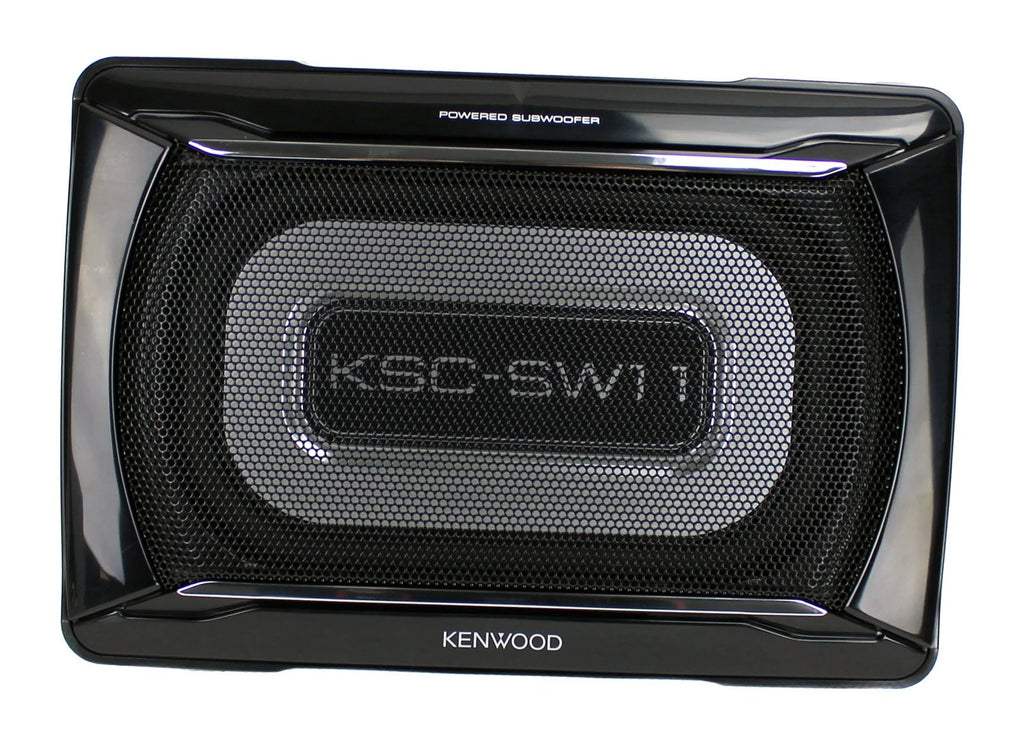 Caisson de basses compact amplifié Kenwood KSC-SW11 de 150 watts avec télécommande