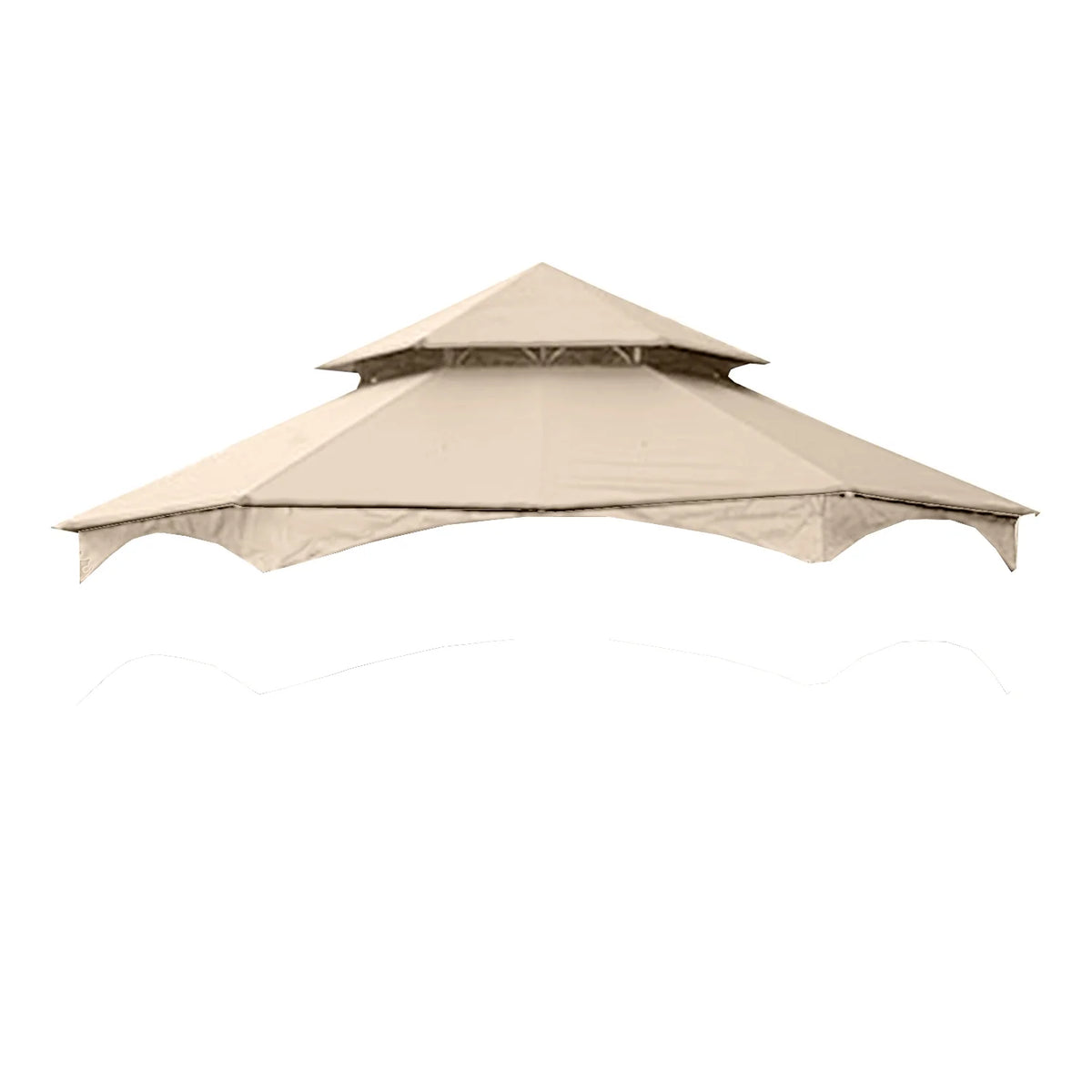 Ensemble de remplacement de toit et moustiquaires latérales Garden Winds pour tonnelle hexagonale South Bay - Riplock 350