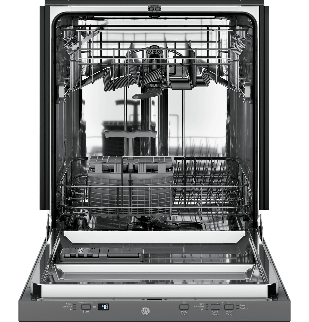 Lave-vaisselle encastrable entièrement intégré GE Appliances GDT225SSLSS de 24 pouces en acier inoxydable