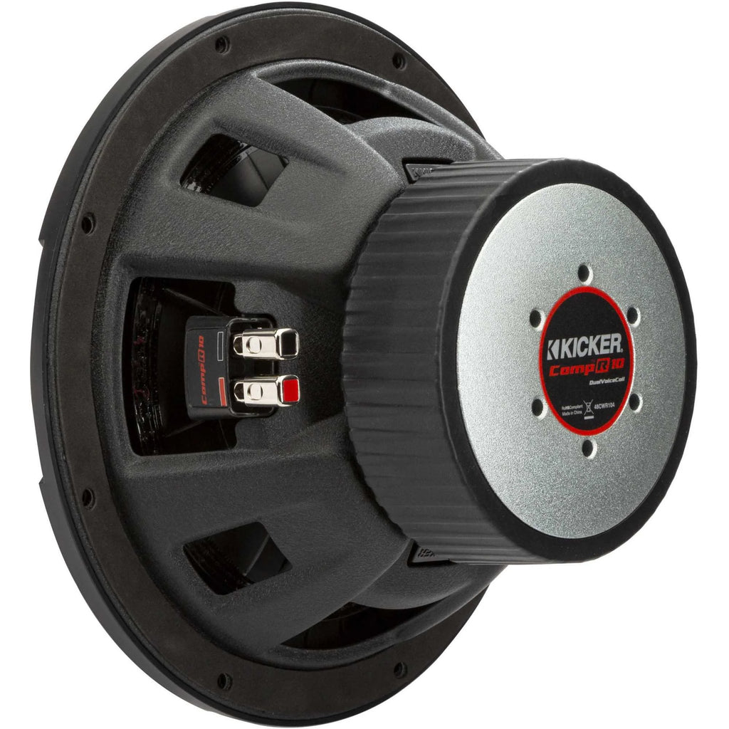 Subwoofer Kicker 48CWR104 CompR 10, DVC, 4 ohms - Câble de haut-parleur inclus