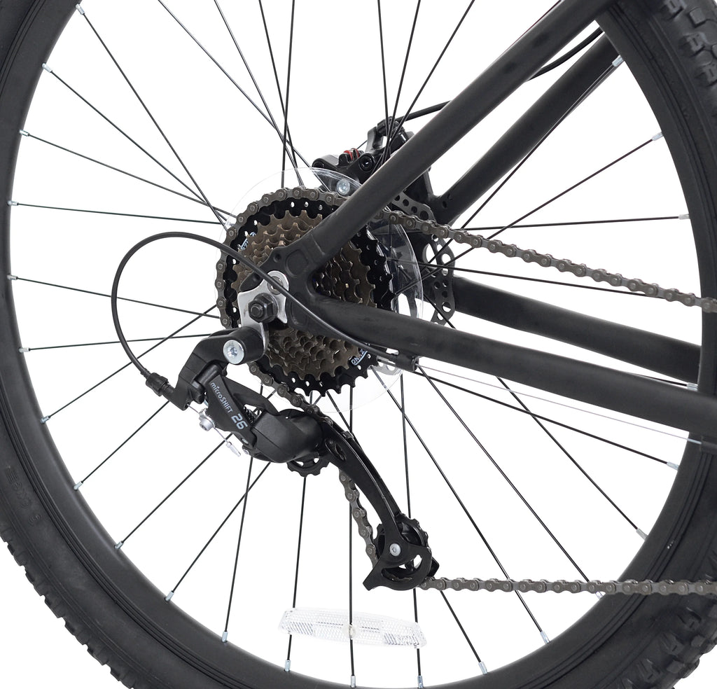 Vélo tout-terrain Ozark Trail 27.5 Vibe, Cadre petit, Convient aux cyclistes de 1,52 m à 1,68 m, Noir, Adulte, Unisexe