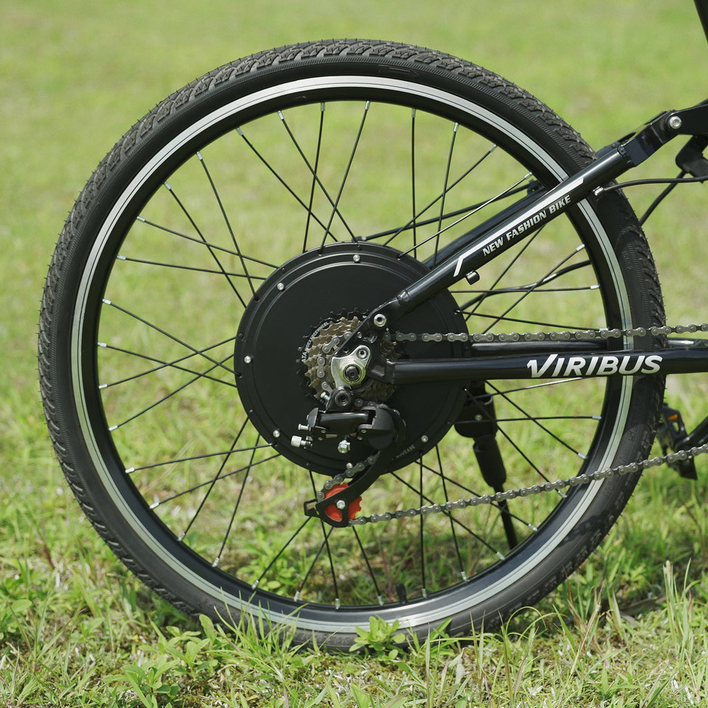 Kit de conversion de vélo électrique Viribus pour roue arrière 26, moteur-roue 1000 W, écran LCD, kit DIY pour vélo électrique
