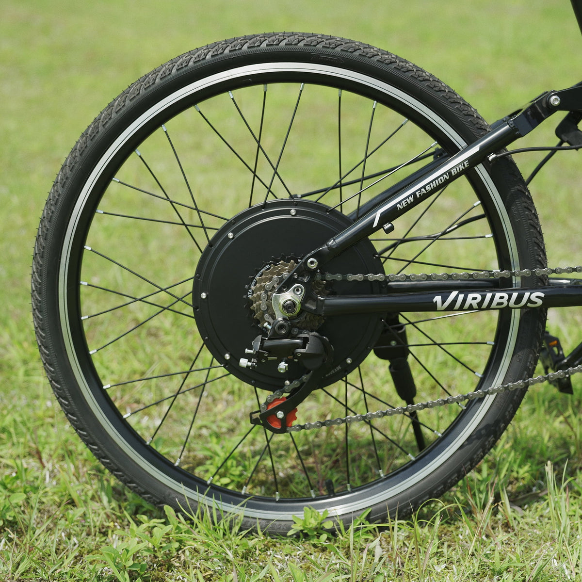 Kit de conversion de vélo électrique Viribus pour roue arrière 26, moteur-roue 1000 W, écran LCD, kit DIY pour vélo électrique