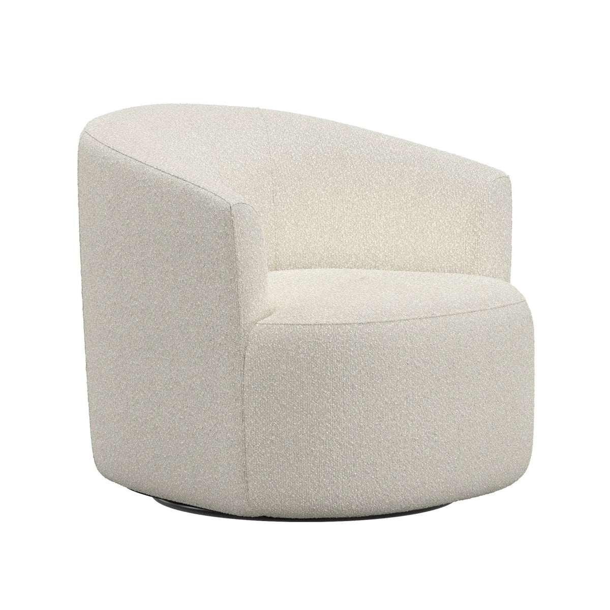 Fauteuil d'appoint pivotant en bouclé Mainstays, taupe