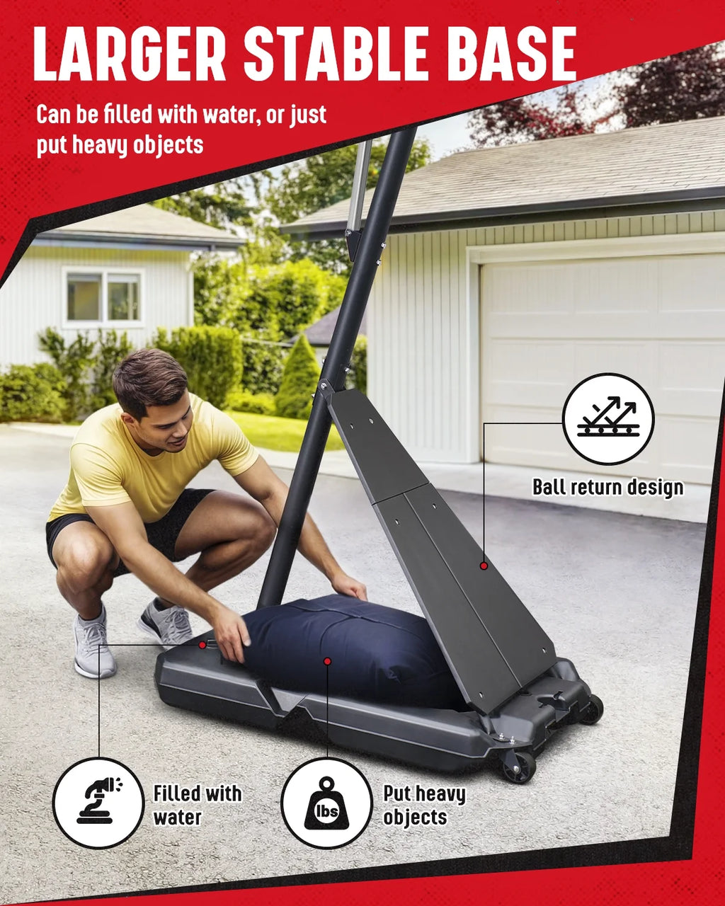 Panier de basketball Seray réglable en hauteur de 4,8 à 10 pieds pour enfants/adultes, panier de basketball portable avec panneau de 44 pouces et 2 roues pour sports en extérieur/intérieur