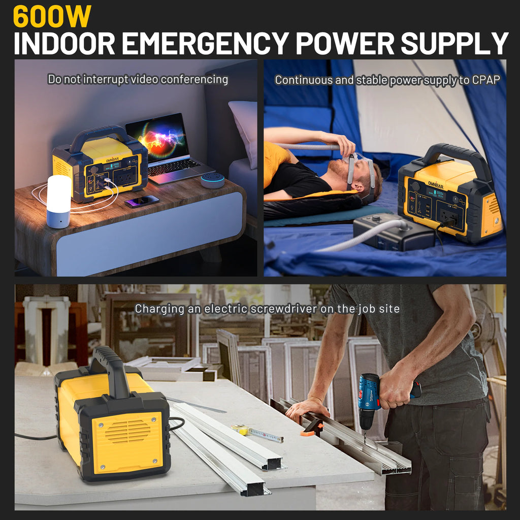 Station d’énergie portable Mondawe 1 000 W, générateur solaire 1 024 Wh avec prise CA pour la maison, le camping et les urgences