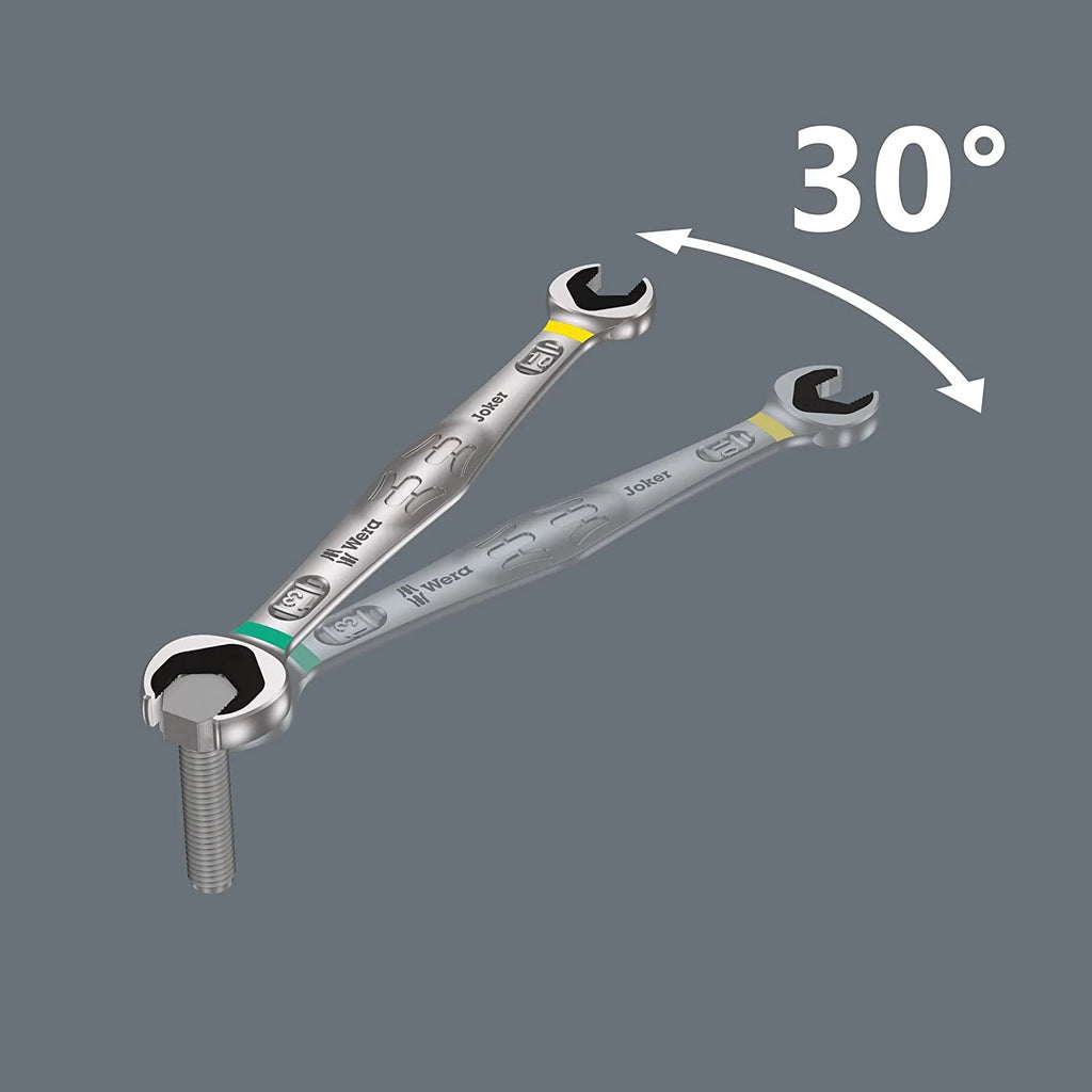 Clé combinée Wera Acier,Acier,Chrome,Standard 05020022001