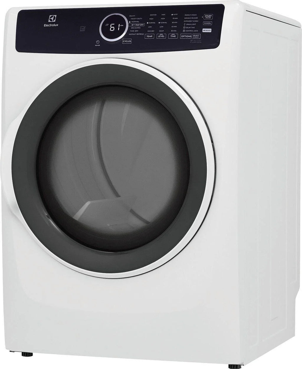Sèche-linge électrique Electrolux à chargement frontal Perfect Steam avec rafraîchissement instantané, 8,0 pi³