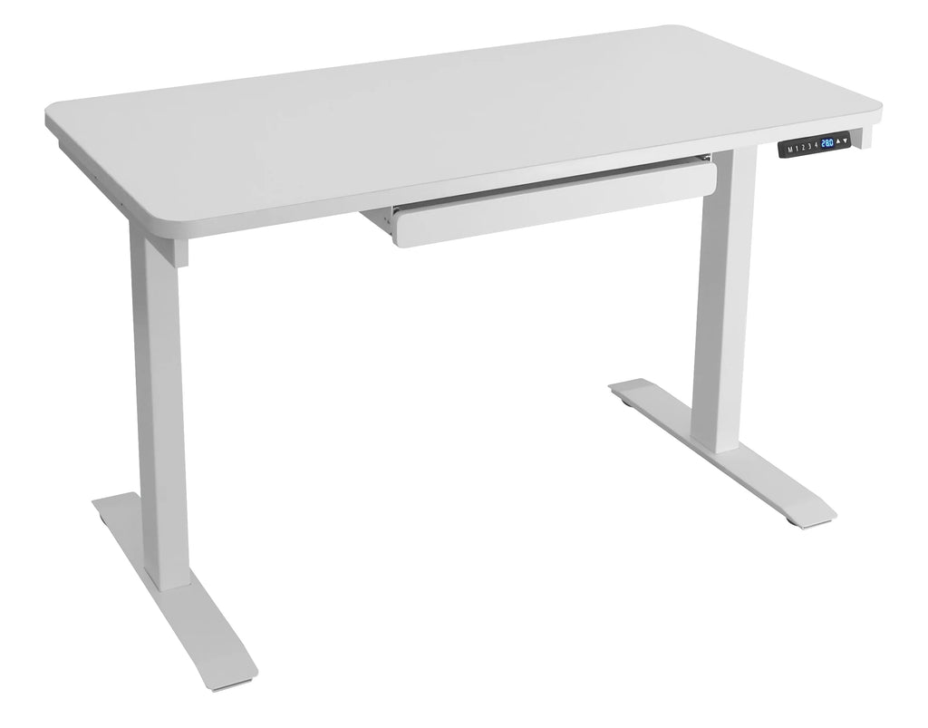 Bureau assis-debout électrique noir Motionwise, 24?x48, réglable en hauteur de 28 à 48 avec 4 hauteurs préréglées et port de charge USB, plusieurs couleurs