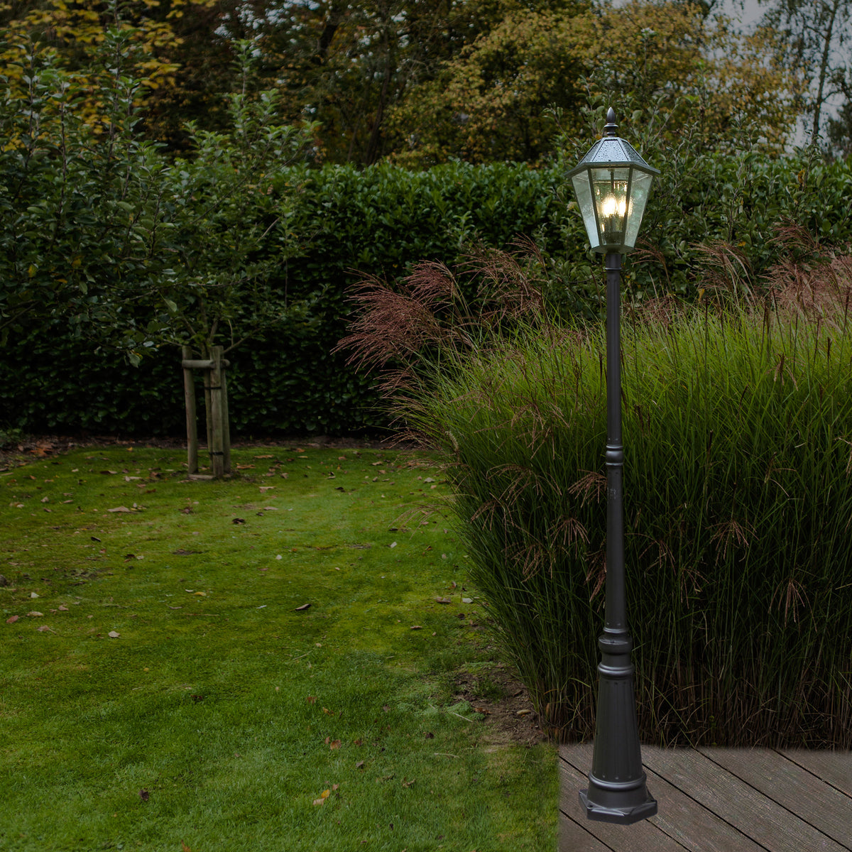 Lampadaire solaire LED d'extérieur Lutec