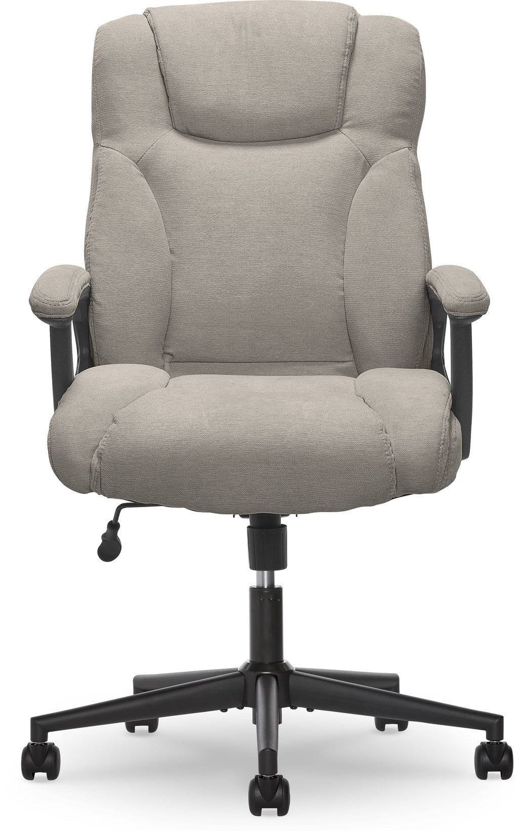 Chaise de bureau Serta Connor en microfibre gris clair