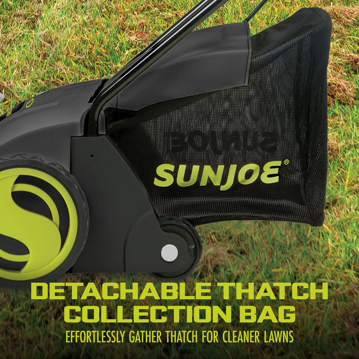 Aérateur et scarificateur électrique Sun Joe de 12 A avec sac de 8 gallons