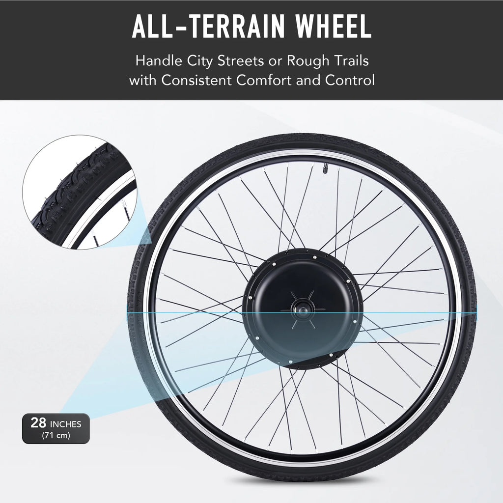 Kit de conversion de vélo électrique Viribus pour roue arrière 26, moteur-roue 1000 W, écran LCD, kit DIY pour vélo électrique
