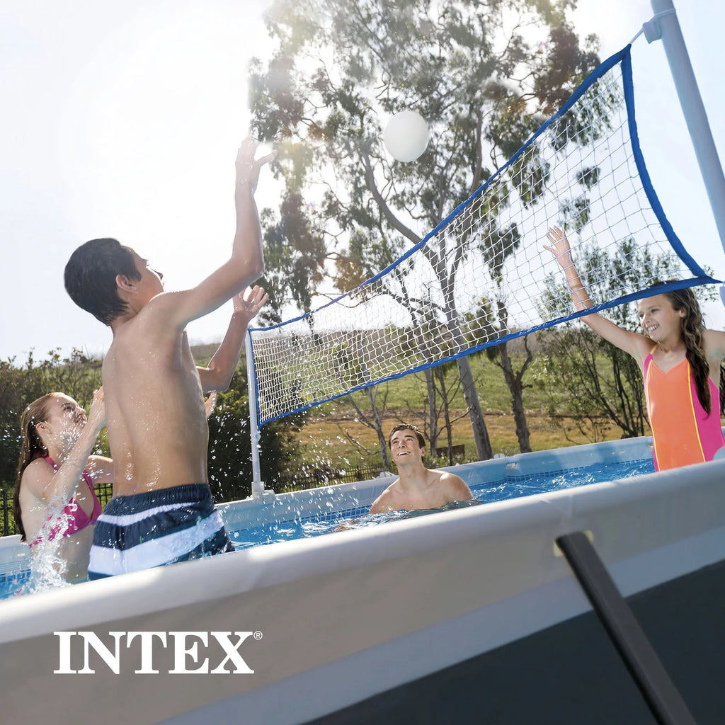 Piscine hors-sol INTEX Ultra XTR 7,32 m x 3,66 m x 1,32 m, bouées (lot de 2) et glacière gonflable
