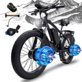 Vélo électrique à pneus larges pour adultes, vélo électrique à double moteur de 6 000 W, vitesse max. de 50 mi/h, vélo électrique tout-terrain de type VTT, 26 x 4,0, 60 V, 25 Ah, UL2849