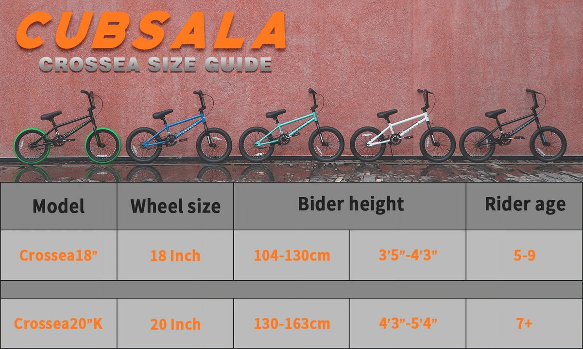 cubsala 20 Vélo BMX Freestyle pour enfants de 6 à 14 ans, garçons et filles, avec 4 cales, noir avec pneus rouges