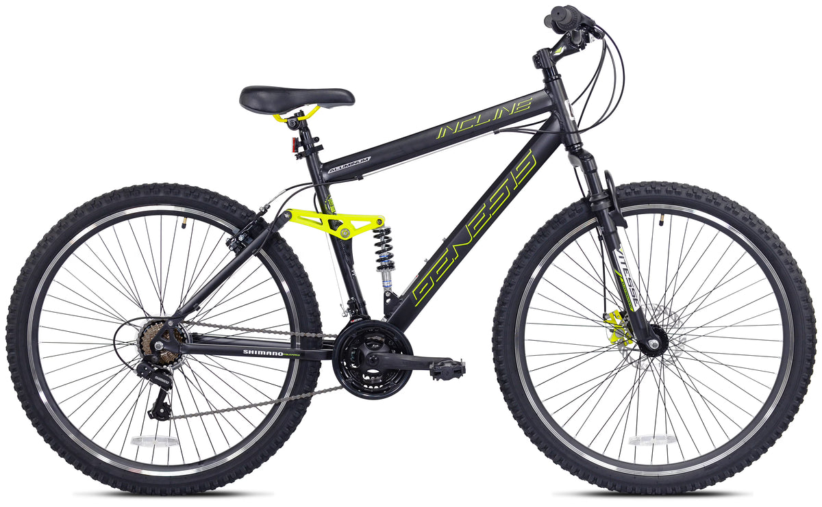 VTT tout suspendu 29 pouces pour homme, noir/jaune