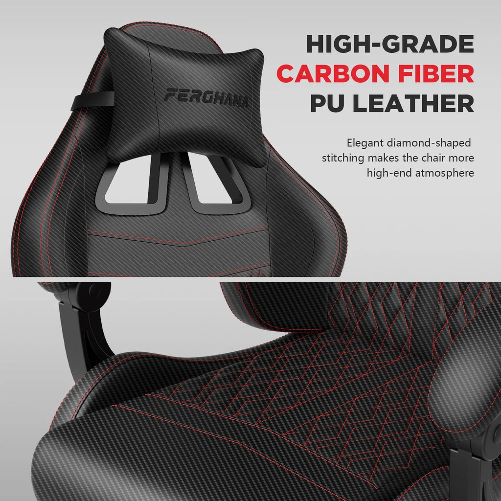 Fauteuil gaming Luxvie avec repose-pieds, fauteuil de bureau ergonomique pour ordinateur avec massage, soutien lombaire et appui-tête, dossier haut, style vintage, pour adultes et enfants, noir