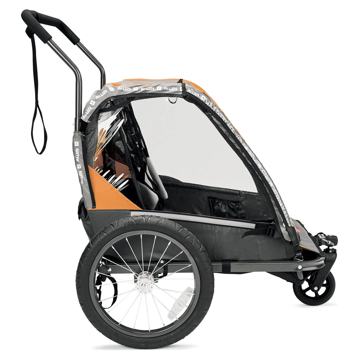 Remorque de vélo et poussette pour 2 enfants Allen Sports Deluxe, modèle AS2, verte