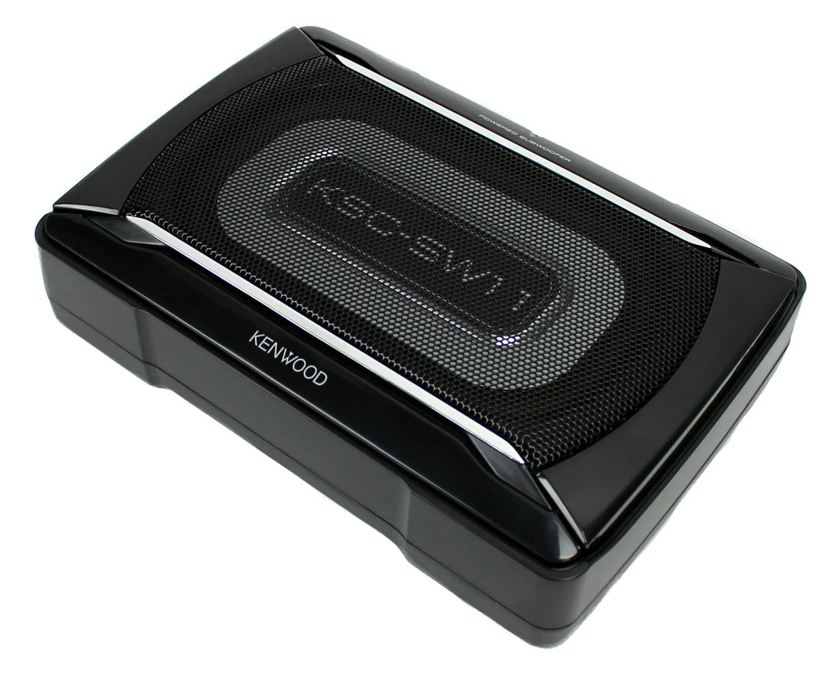 Caisson de basses compact amplifié Kenwood KSC-SW11 de 150 watts avec télécommande