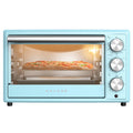 Four grille-pain rétro Galanz, convection naturelle, voyant lumineux, 8 programmes de cuisson, 1 500 W, 120 V, capacité de 0,9 pi³, bleu