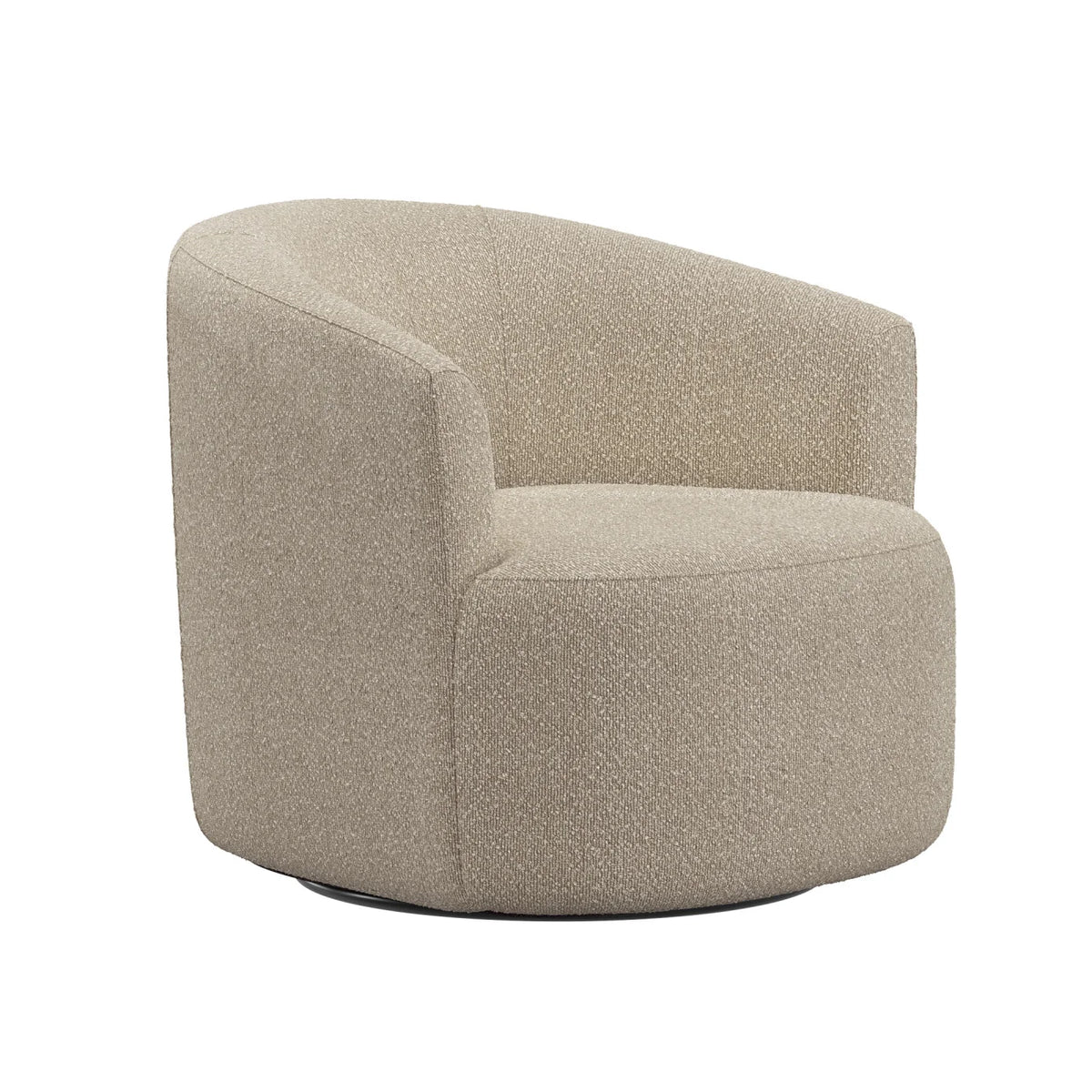 Fauteuil d'appoint pivotant en bouclé Mainstays, taupe