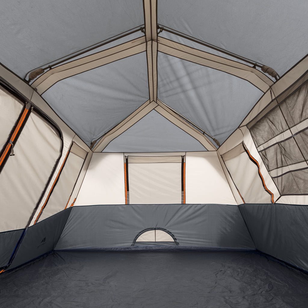 Tente cabane instantanée Ozark Trail pour 10 personnes – tente de camping familiale à 2 chambres avec double toit