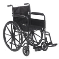 Fauteuil roulant Silver Sport 1 avec accoudoirs complets et repose-pieds amovible et rabattable