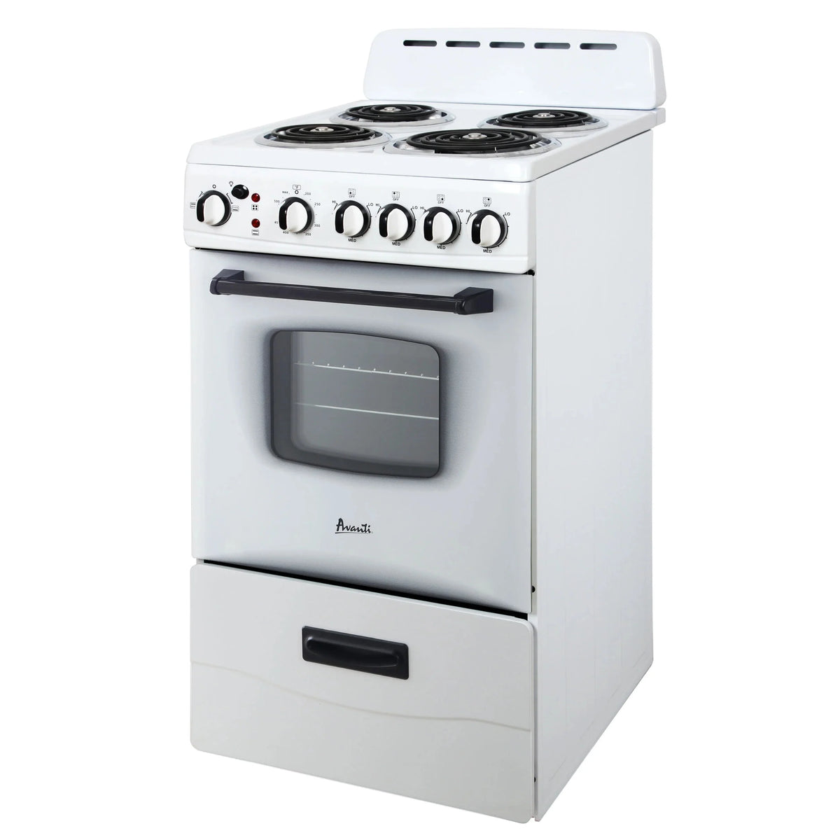 Cuisinière électrique Avanti 20 avec porte vitrée à cadre, en acier inoxydable (ERU200P3S)
