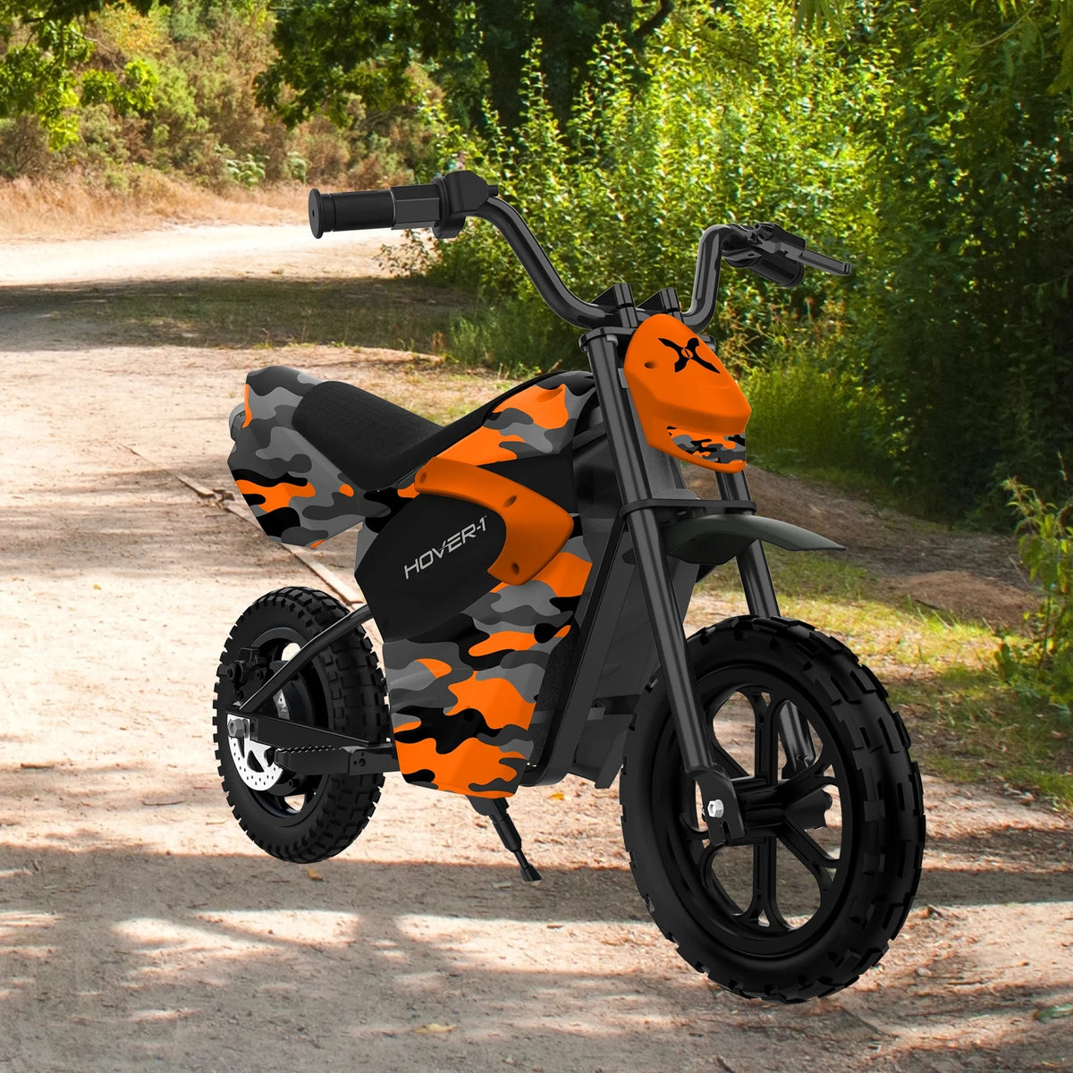 Hover-1 My First Dirt Bike for Kids - 300W Motor, 9MPH Max Speed, 9 Mile Range, 12 Off-Road Tires, 120LB Max Weight, Twist Grip Throttle & Rear Disc Brake Electric Dirt Bike for Kids Ages 5+ Years