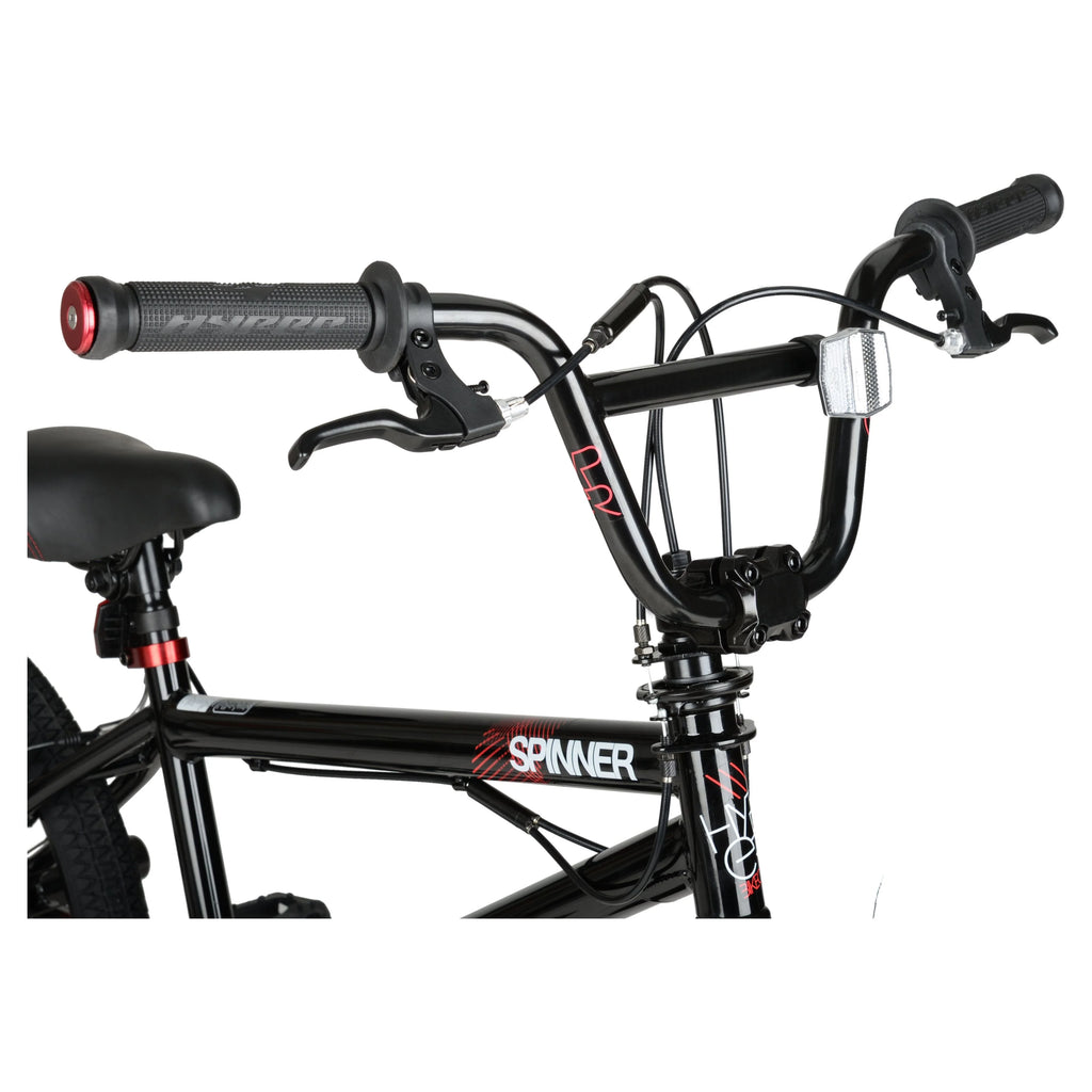 20 Hyper Bicycles Vélo BMX Spinner pour garçon, Noir, Tranche d'âge 8 à 13 ans, Enfant, Préadolescent