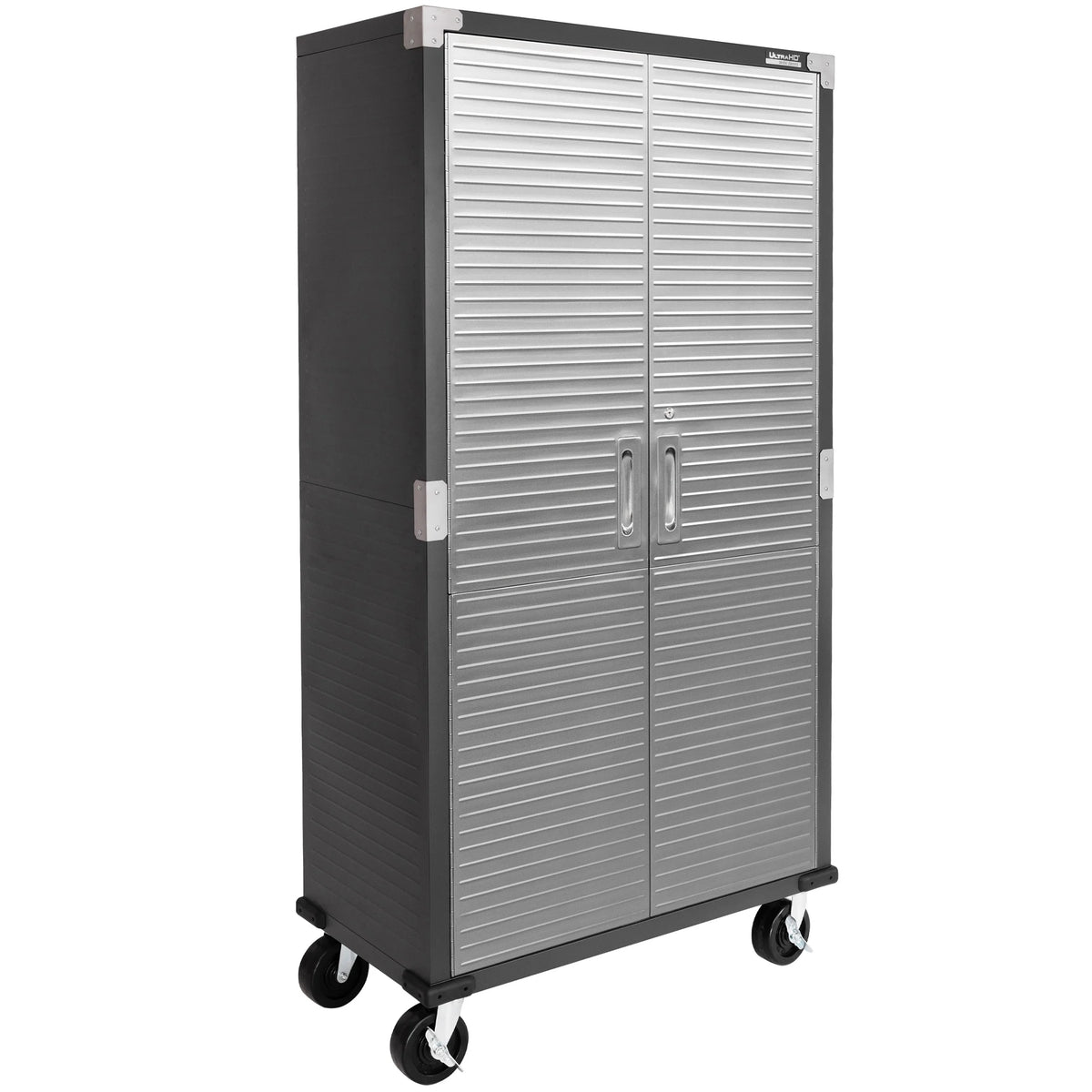 Seville Classics Classeur de rangement verrouillable à corps en acier UltraHD, unité d’étagères, 36 po l x 18 po P x 72 po H, granit