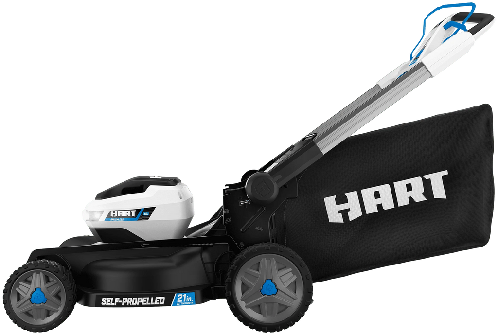 Kit de tondeuse autotractée 3-en-1 Supercharge HART 40 volts de 21 pouces, (2) batteries lithium-ion 6,0 Ah