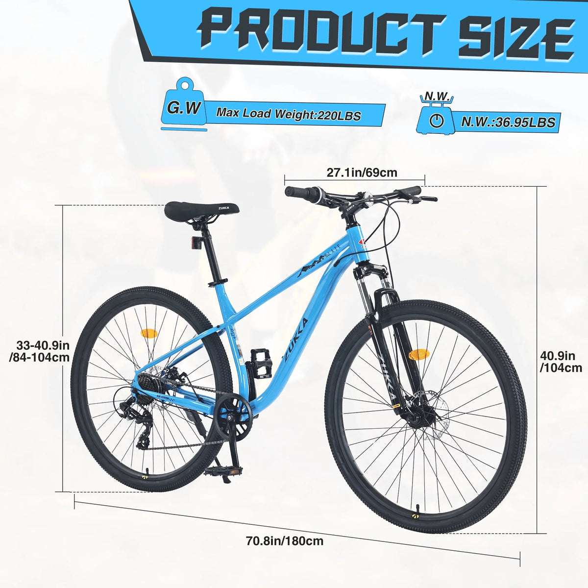 Vélo tout-terrain d'extérieur à roues de 29 pouces, mono-vitesse, pour hommes et femmes, suspension avant, cadre en acier, vélo de montagne pour l'extérieur