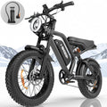 Vélo électrique pour adultes, pneus larges de 20 pouces, vitesse max. de 32 mi/h, VTT électrique de 1 500 W en crête, 48 V, 15 Ah, UL2849