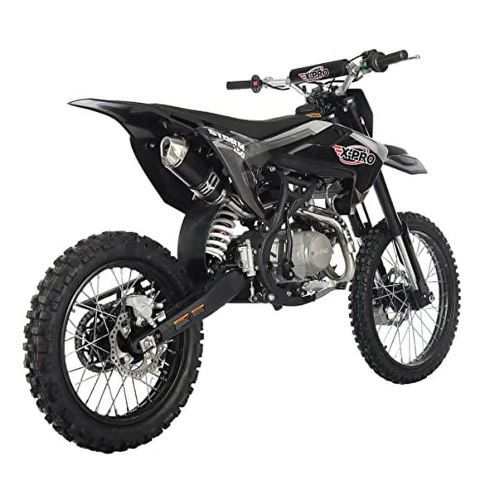 Moto tout-terrain à essence X-Pro neuve 150cc, transmission manuelle 4 vitesses, démarrage électrique/au kick, pneus 19/16