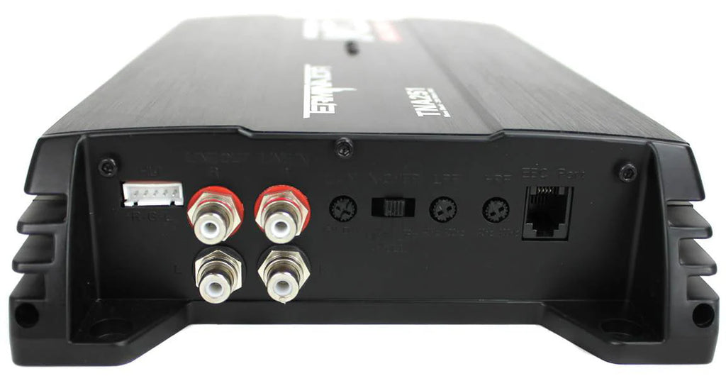 Pack audio MTX comprenant deux caissons de basses pour voiture de 12 pouces, caisson actif et amplificateur avec kit de câblage