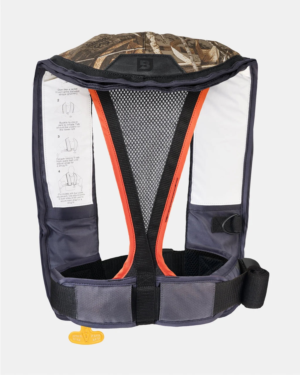 Gilet de sauvetage gonflable automatique/manuel Bluestorm Gear Atmos 40 pour adultes | Homologué par la Garde côtière américaine (camouflage Realtree Max5)