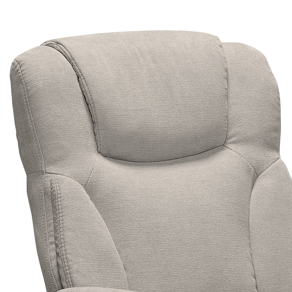 Chaise de bureau Serta Connor en microfibre gris clair