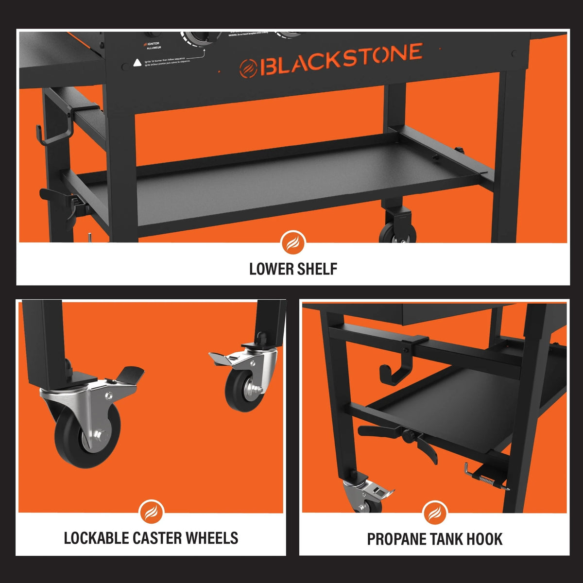 Station de cuisson avec plaque Blackstone 36