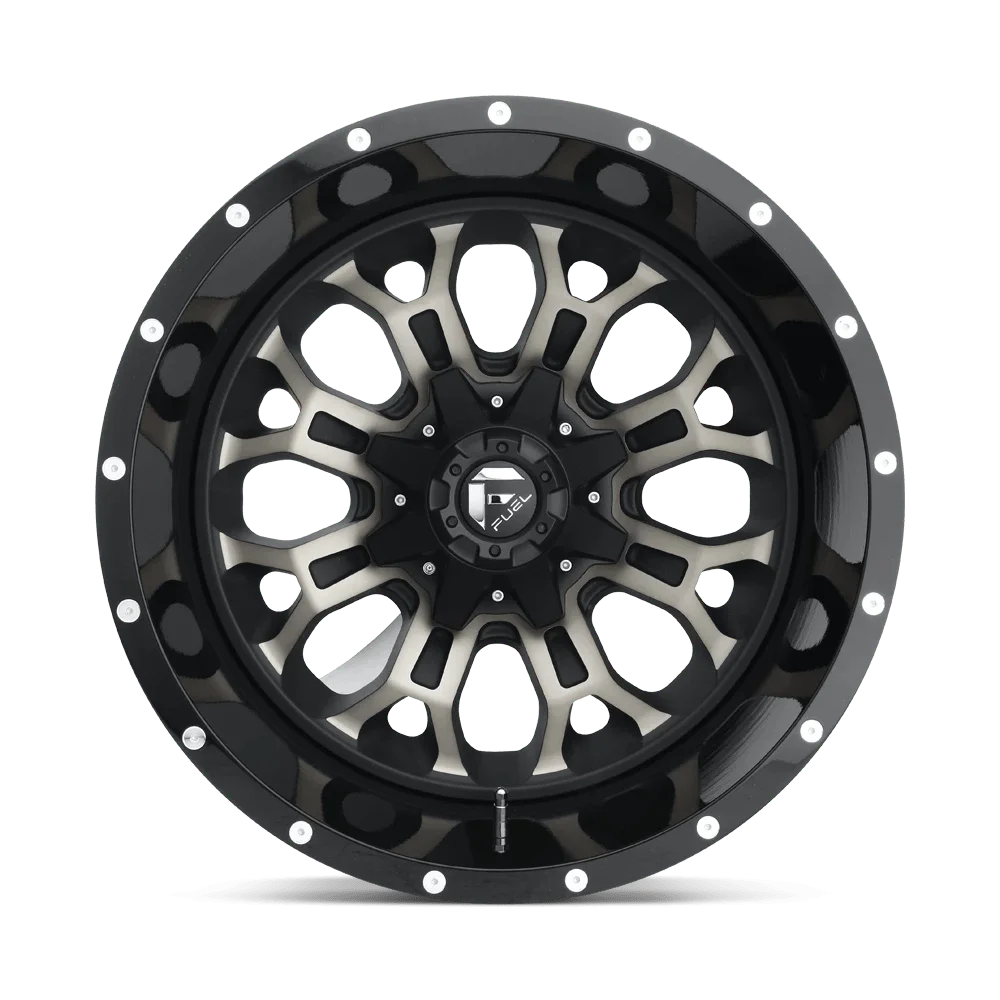 Jante Fuel D561 Crush 18X9 5X139.7/5X150 20Et 106.1Cb Finition brillante usinée teinte double foncée