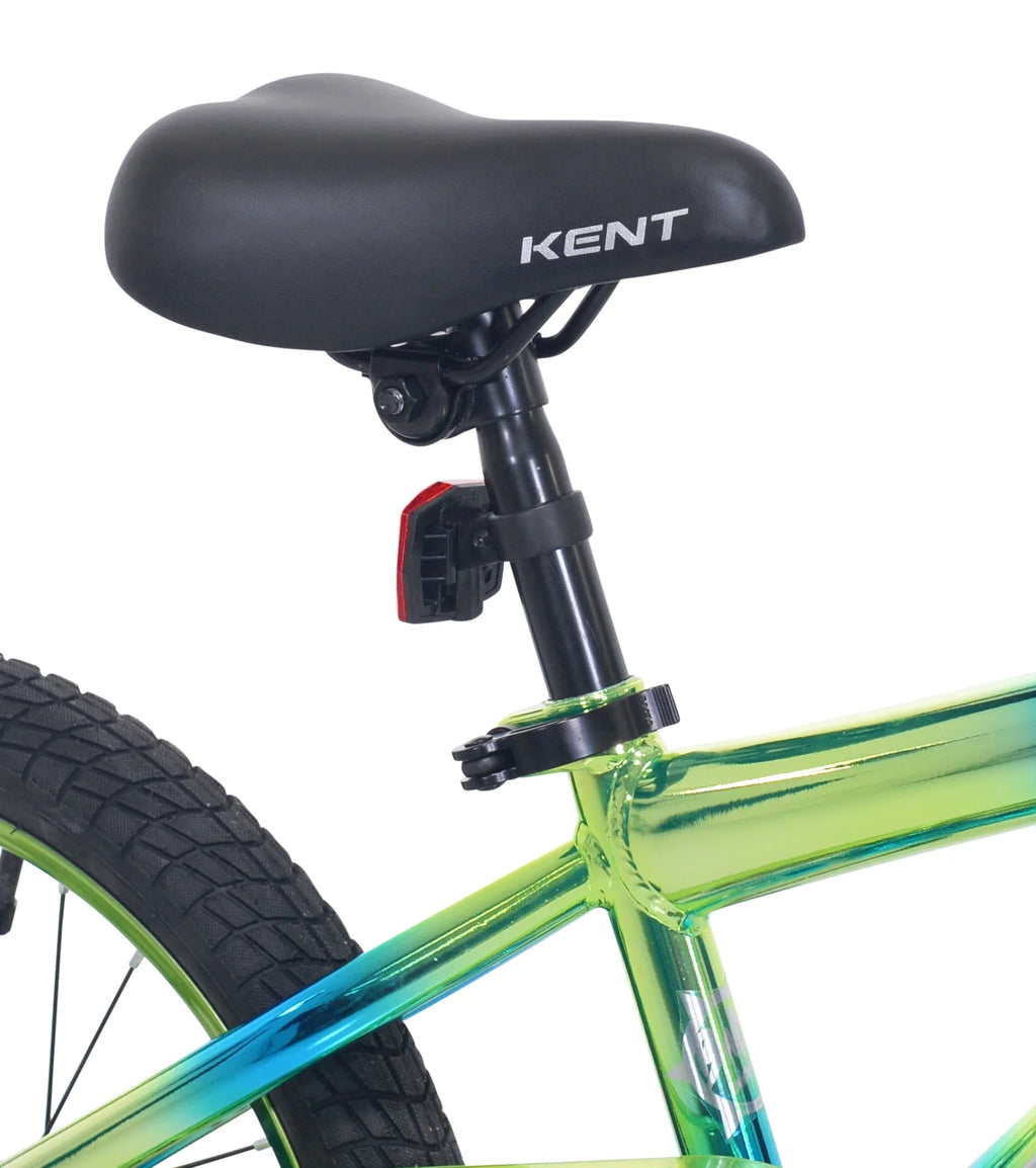 Vélo BMX enfant 18 Kent Glitch, roues de 18 pouces, pour enfants de 6 à 12 ans, bleu/vert