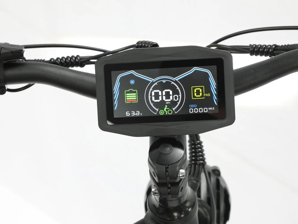 Vélo électrique 5000 W (crête) pour adultes, moto électrique avec batterie 60 V 25 Ah, vélo électrique à double moteur 80 km/h, vélo électrique à pneus larges 26 × 4,0, VTT à transmission intégrale et 21 vitesses pour tous les terrains UL 2849