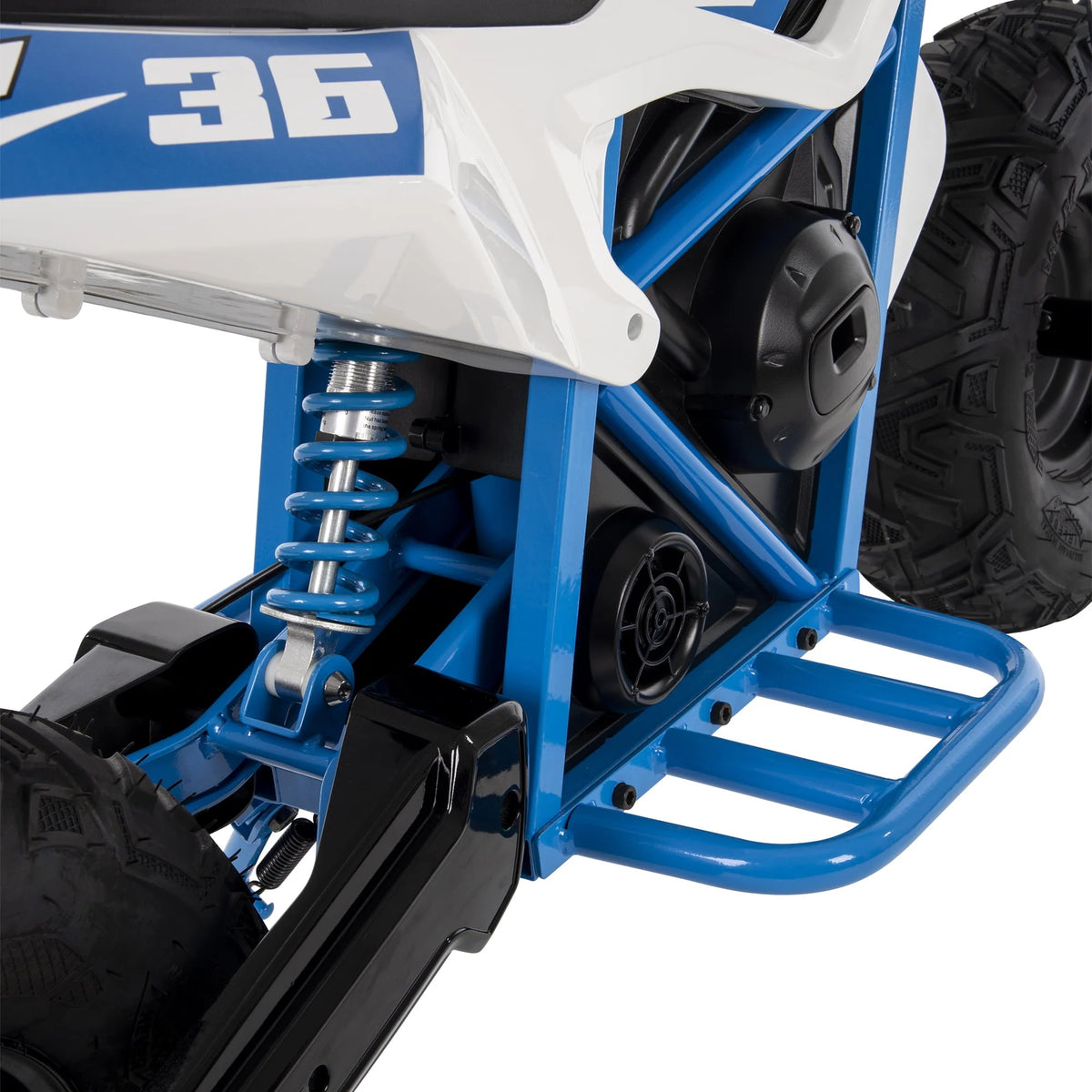 Mini-moto électrique Huffy CR8-R 36 volts, blanche