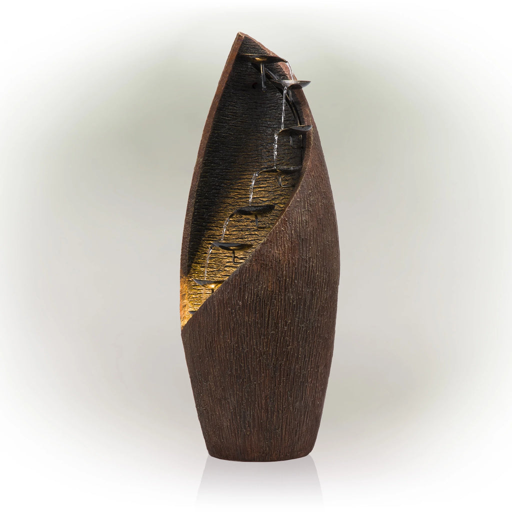 Fontaine à étages en fibre de verre pour intérieur et extérieur Alpine Corporation 43