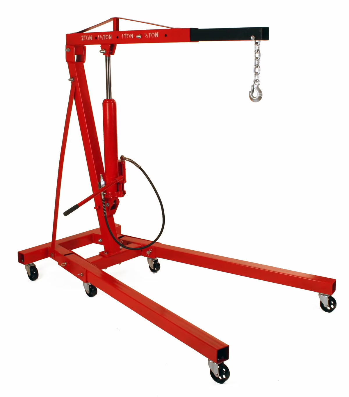 Dragway Tools Palan pneumatique-hydraulique pliant pour moteur 2 tonnes, grue d'atelier Cherry Picker
