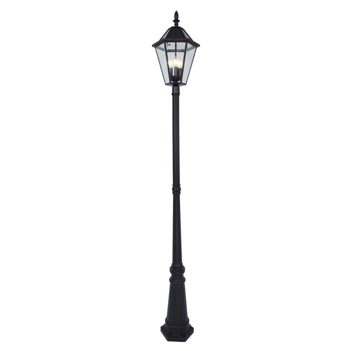 Lampadaire solaire LED d'extérieur Lutec