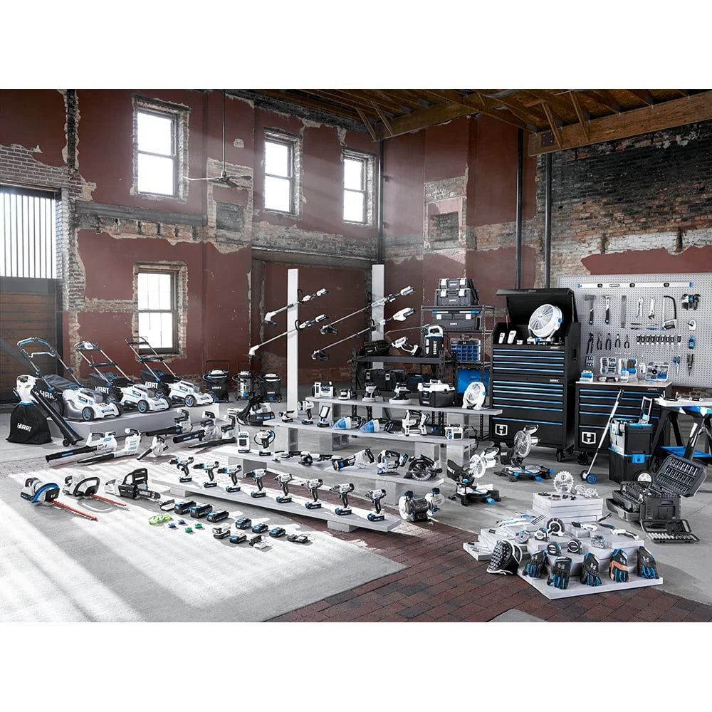 Kit combiné de coupe-bordures/souffleur de feuilles Bazooka HART 20 volts de 10 pouces, (1) batterie lithium-ion 2,0 Ah