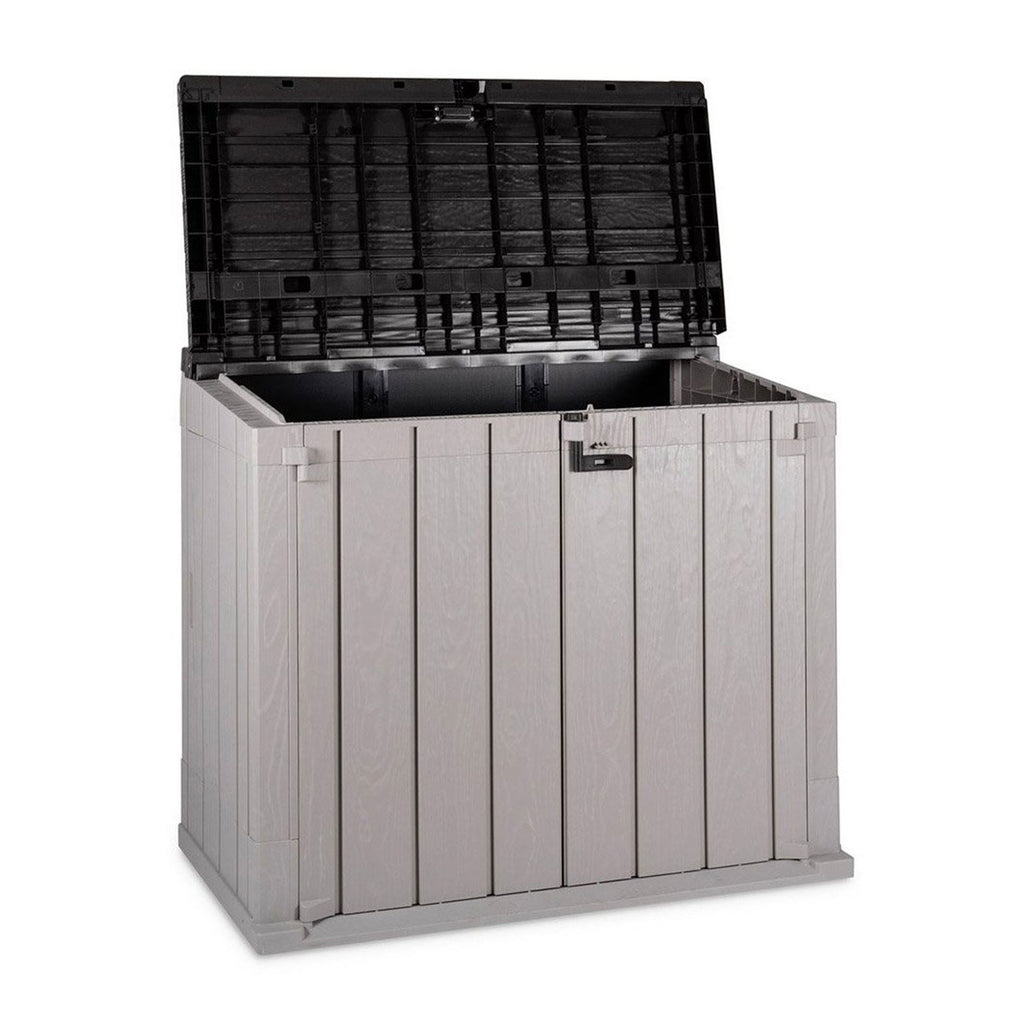 Abri de jardin/armoire de rangement extérieur Toomax Stora Way, modèle « Open Box », gris taupe/anthracite