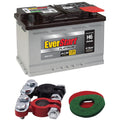 Batterie automobile EverStart Platinum AGM, Groupe H6 / LN3 / 48, 12 volts, 760 CCA, avec bornes de batterie à plot supérieur revêtues d’époxy